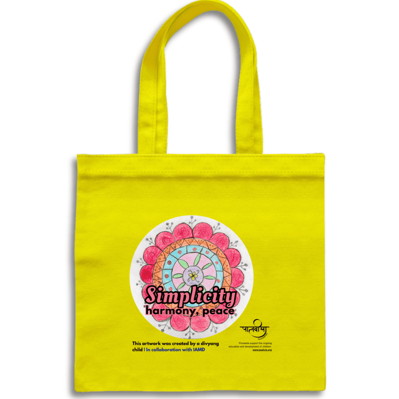 Canvas Tote Bag โ Simplicity Peace Canvas Tote Bag โ Simplicity Peace